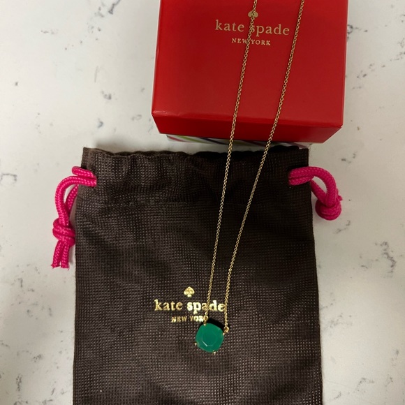 Kate Spade Green Pendant Necklace - Picture 3 of 6